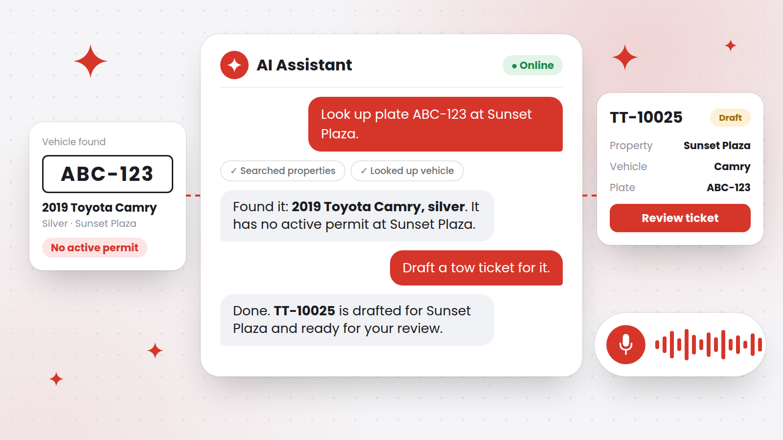AI towing software